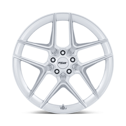 TSW | TW008 SLIPSTREAM | 19.0x10.50 | 5X112 | 35 | GLOSS SILVER W/ MACHINED FACE