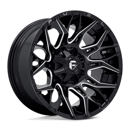 Fuel 1PC | D769 TWITCH | 20.0x10.00 | 6X135/6X139.7 | -18 | GLOSSY BLACK MILLED