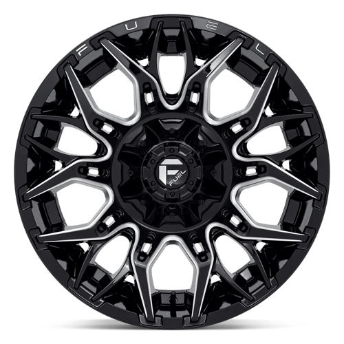 Fuel 1PC | D769 TWITCH | 20.0x10.00 | 6X135/6X139.7 | -18 | GLOSSY BLACK MILLED