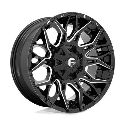 Fuel 1PC | D769 TWITCH | 20.0x10.00 | 8X165.1 | -18 | GLOSSY BLACK MILLED