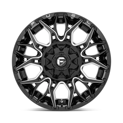 Fuel 1PC | D769 TWITCH | 20.0x10.00 | 8X180 | -18 | GLOSSY BLACK MILLED