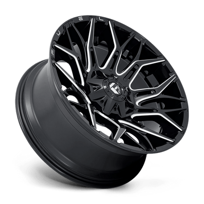 Fuel 1PC | D769 TWITCH | 22.0x10.00 | 8X170 | -18 | GLOSSY BLACK MILLED