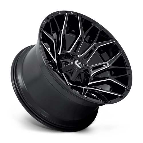 Fuel 1PC | D769 TWITCH | 22.0x12.00 | 8X170 | -44 | GLOSSY BLACK MILLED