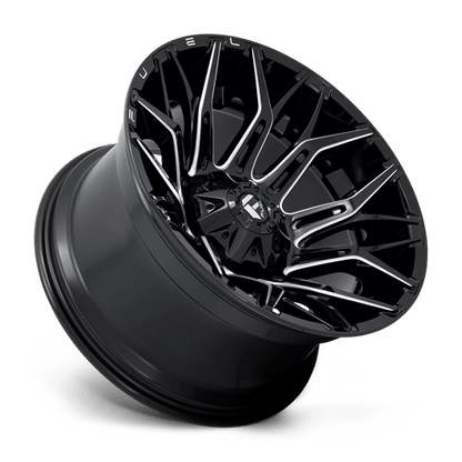 Fuel 1PC | D769 TWITCH | 22.0x12.00 | 8X170 | -44 | GLOSSY BLACK MILLED