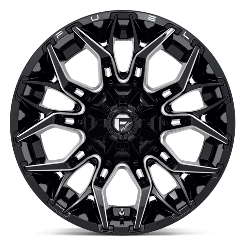 Fuel 1PC | D769 TWITCH | 22.0x12.00 | 8X170 | -44 | GLOSSY BLACK MILLED