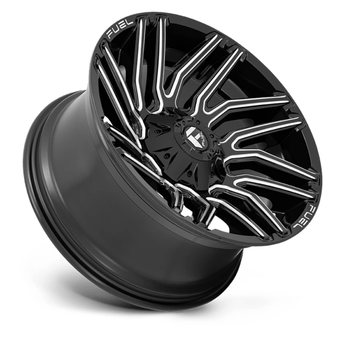 Fuel 1PC | D773 TYPHOON | 20.0x10.00 | 6X135/6X139.7 | -18 | GLOSS BLACK MILLED