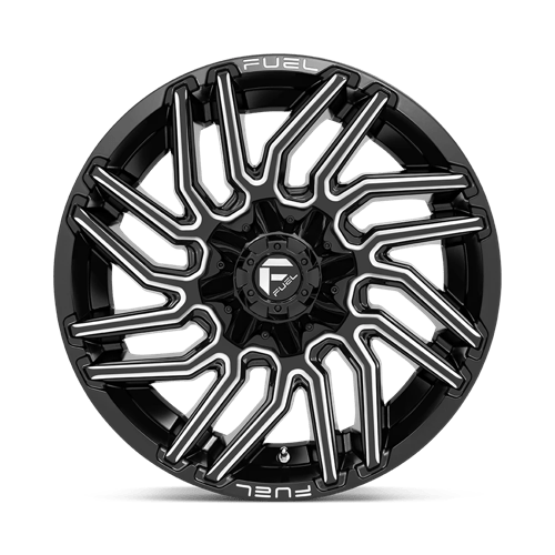 Fuel 1PC | D773 TYPHOON | 20.0x10.00 | 6X135/6X139.7 | -18 | GLOSS BLACK MILLED