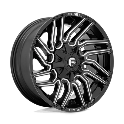 Fuel 1PC | D773 TYPHOON | 22.0x10.00 | 6X135/6X139.7 | -18 | GLOSS BLACK MILLED