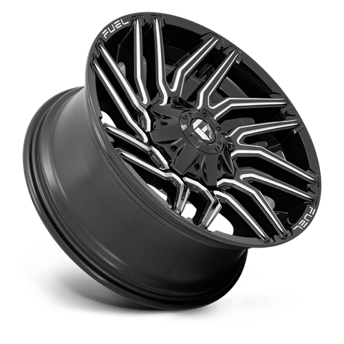 Fuel 1PC | D773 TYPHOON | 22.0x10.00 | 6X135/6X139.7 | -18 | GLOSS BLACK MILLED