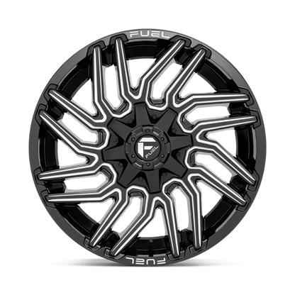 Fuel 1PC | D773 TYPHOON | 20.0x9.00 | 8X165.1 | 1 | GLOSS BLACK MILLED