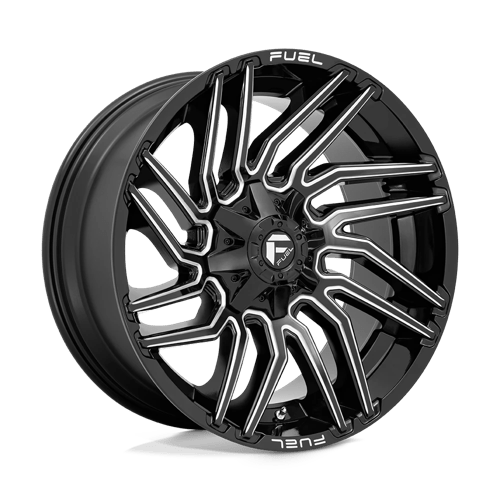 Fuel 1PC | D773 TYPHOON | 22.0x10.00 | 8X180 | -18 | GLOSS BLACK MILLED