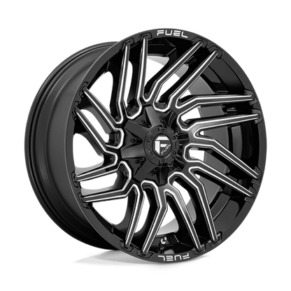 Fuel 1PC | D773 TYPHOON | 22.0x10.00 | 8X180 | -18 | GLOSS BLACK MILLED