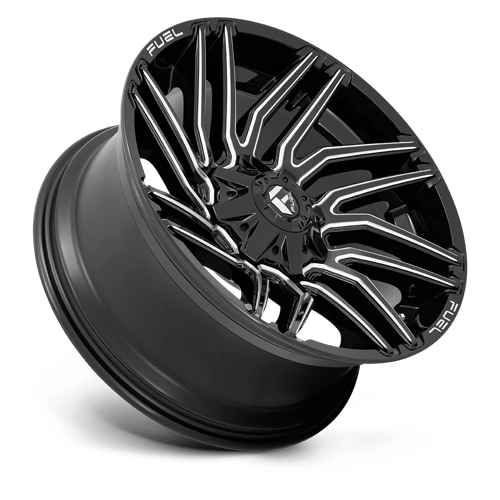Fuel 1PC | D773 TYPHOON | 22.0x10.00 | 8X180 | -18 | GLOSS BLACK MILLED
