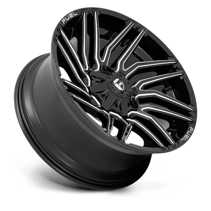 Fuel 1PC | D773 TYPHOON | 22.0x10.00 | 8X180 | -18 | GLOSS BLACK MILLED