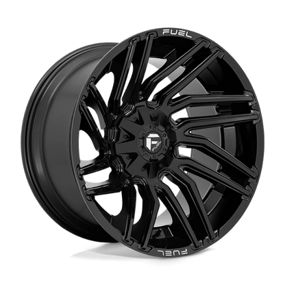 Fuel 1PC | D776 TYPHOON | 22.0x12.00 | 5X114.3/5X127 | -44 | GLOSS BLACK