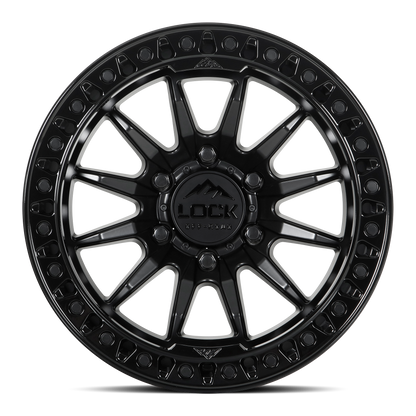 TRAIL | 17X8.5 | 6X135 | +25 | MATTE BLACK W GLOSS BLACK RING | TRAIL-78563GB25