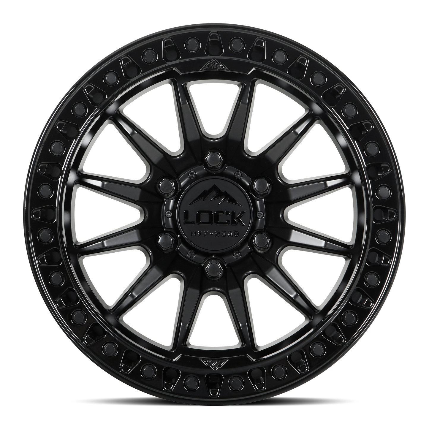 TRAIL | 17X9 | 6X139.7 | +1 | MATTE BLACK W GLOSS BLACK RING | TRAIL-7969GB
