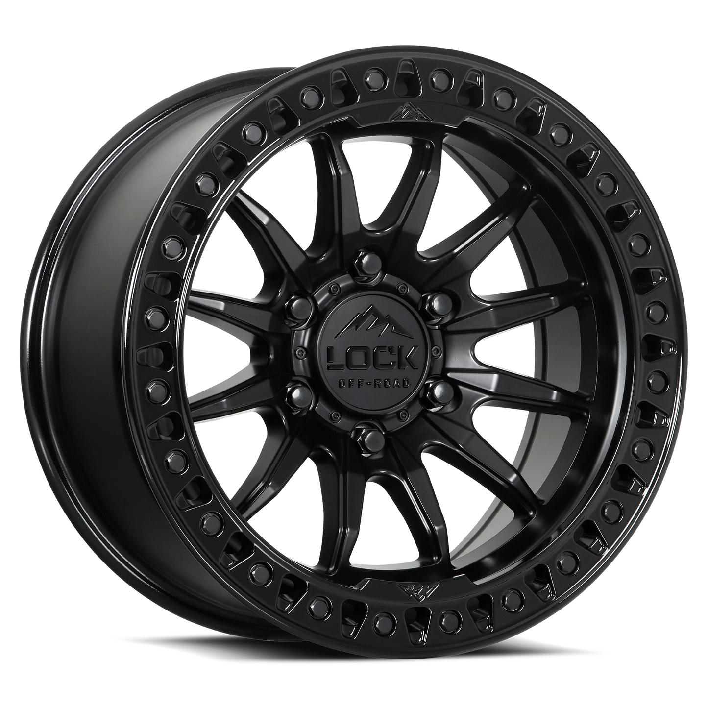 TRAIL | 17X8.5 | 6X135 | +25 | MATTE BLACK W GLOSS BLACK RING | TRAIL-78563GB25