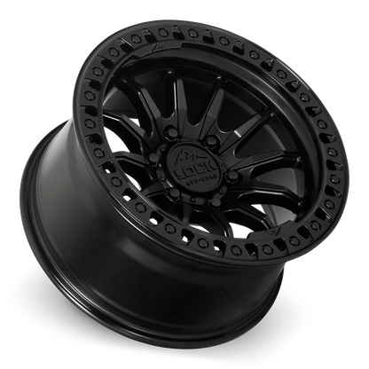 TRAIL | 20X9 | 8X170 | +1 | MATTE BLACK W GLOSS BLACK RING | TRAIL-2987GB
