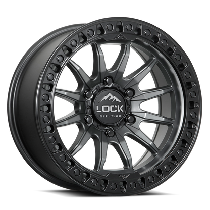 TRAIL | 20X10 | 8X165.1 | -18 | MATTE GREY W MATTE BLACK RING | TRAIL-2186MGMBR