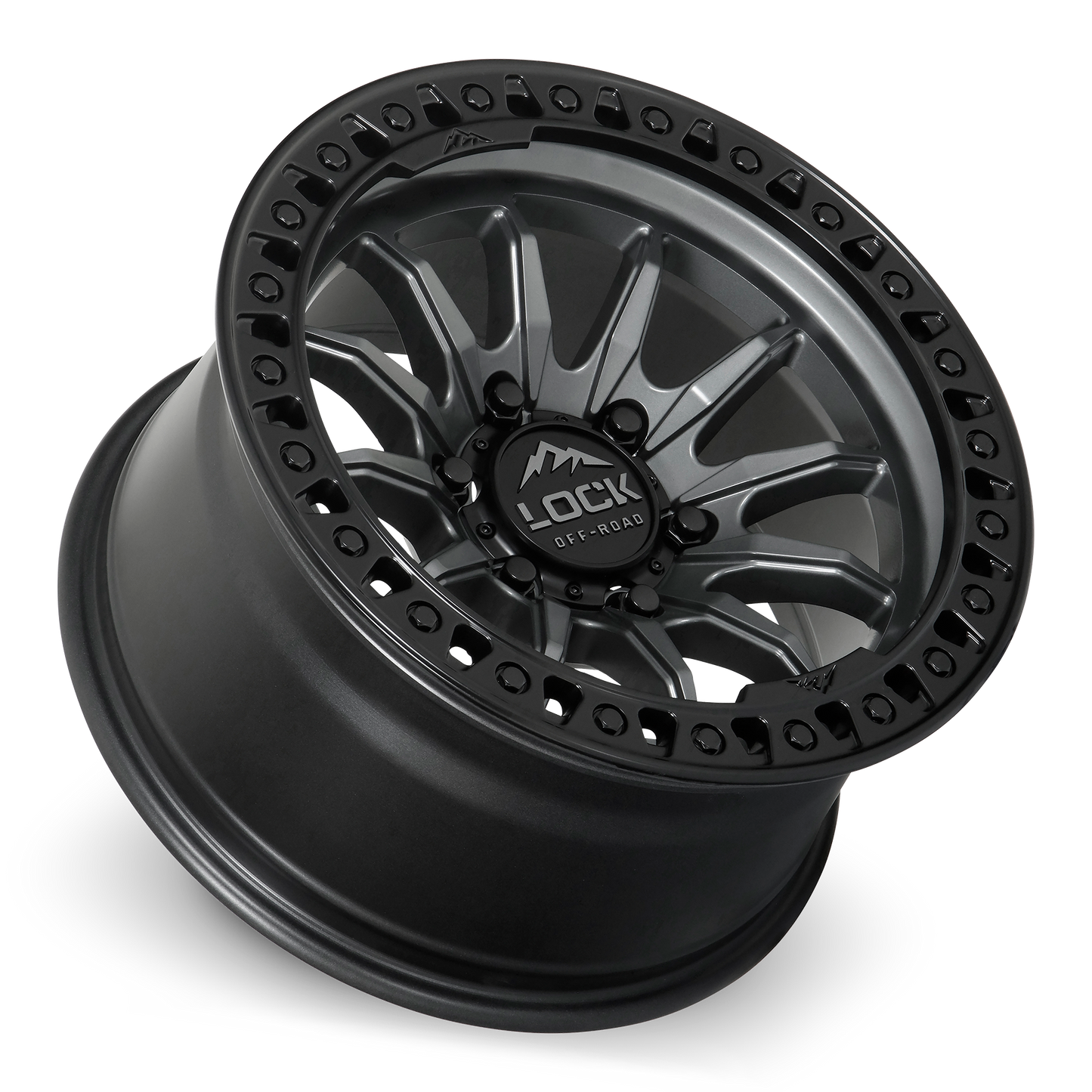 TRAIL | 20X10 | 6X135 | -18 | MATTE GREY W MATTE BLACK RING | TRAIL-2163MGMBR