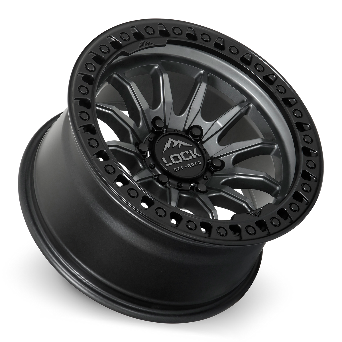 TRAIL | 20X9 | 5X127 | +20 | MATTE GREY W MATTE BLACK RING | TRAIL-2957MGMBR20