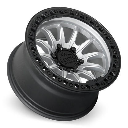 TRAIL | 20X9 | 6X135 | +20 | MATTE SILVER W MATTE BLACK RING | TRAIL-2963MSMBR20
