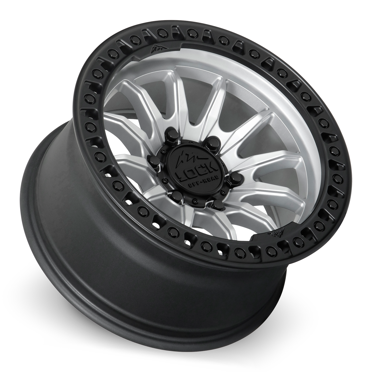 TRAIL | 20X9 | 6X135 | +1 | MATTE SILVER W MATTE BLACK RING | TRAIL-2963MSMBR