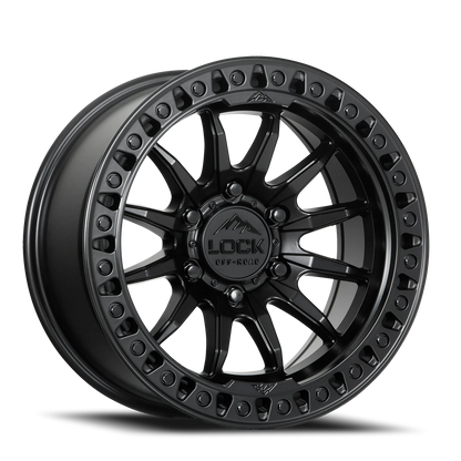 TRAIL | 17X9 | 5X127 | +1 | MATTE BLACK W MATTE BLACK RING | TRAIL-7957MB