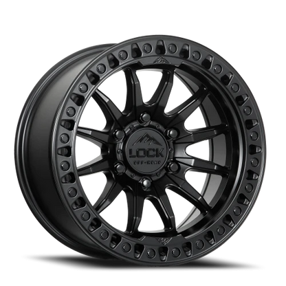 TRAIL | 17X8.5 | 6X135 | +25 | MATTE BLACK W MATTE BLACK RING | TRAIL-78563MB25