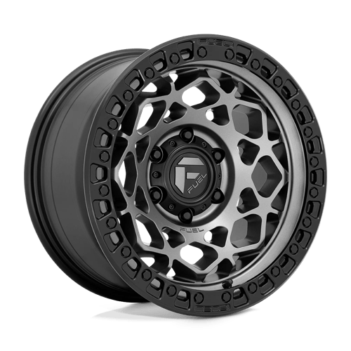 Fuel 1PC | D784 UNIT | 17.0x9.00 | 6X114.3 | 1 | GUNMETAL W/ MATTE BLACK RING