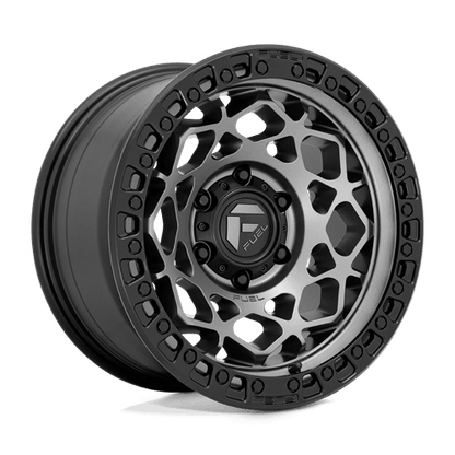 Fuel 1PC | D784 UNIT | 17.0x9.00 | 6X114.3 | 1 | GUNMETAL W/ MATTE BLACK RING