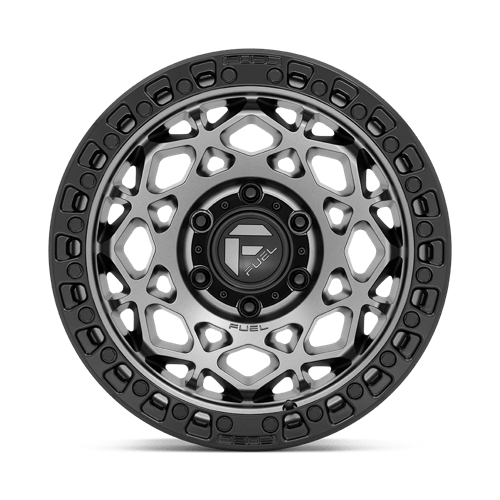 Fuel 1PC | D784 UNIT | 17.0x9.00 | 5X127 | -12 | GUNMETAL W/ MATTE BLACK RING