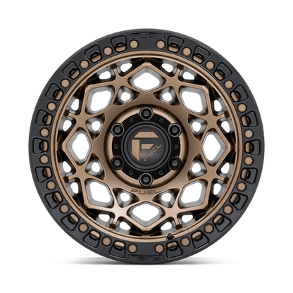 Fuel 1PC | D785 UNIT | 17.0x9.00 | 6X139.7 | 1 | BRONZE W/ MATTE BLACK RING