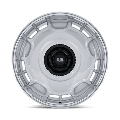 US Mag 1PC | UC146 ARLINGTON | 20.0x10.00 | 5X127 | 6 | SILVER M-BLK CENTER W/ DC-LIP