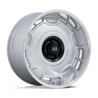 US Mag 1PC | UC146 ARLINGTON | 20.0x11.00 | 5X127 | -6 | SILVER M-BLK CENTER W/ DC-LIP