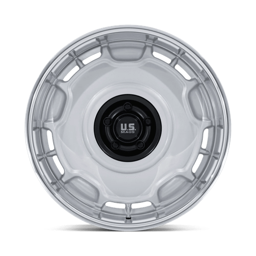 US Mag 1PC | UC146 ARLINGTON | 20.0x8.50 | 5X127 | 1 | SILVER M-BLK CENTER W/ DC-LIP