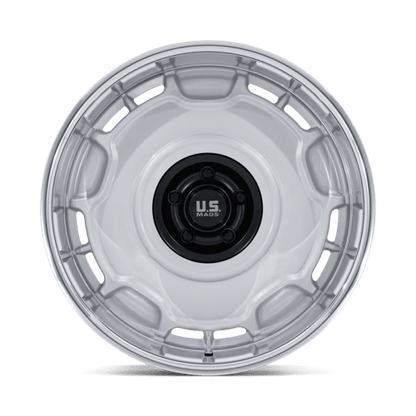 US Mag 1PC | UC146 ARLINGTON | 20.0x8.50 | 5X127 | 1 | SILVER M-BLK CENTER W/ DC-LIP