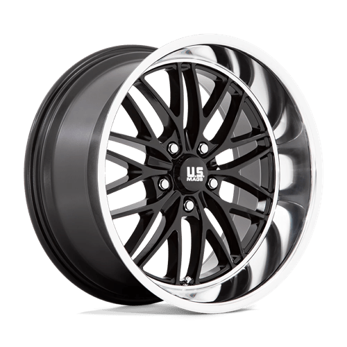 US Mag 1PC | U138 SANTA CRUZ | 20.0x8.50 | 5X127 | 6 | GLOSS BLACK W/ DIAMOND CUT LIP