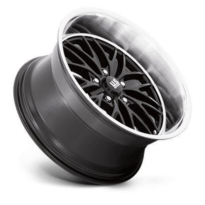 US Mag 1PC | U138 SANTA CRUZ | 20.0x10.00 | 5X127 | 6 | GLOSS BLACK W/ DIAMOND CUT LIP
