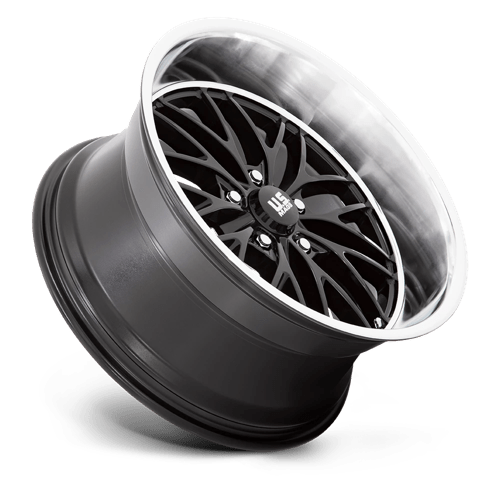 US Mag 1PC | U138 SANTA CRUZ | 20.0x10.00 | 5X120.65 | 6 | GLOSS BLACK W/ DIAMOND CUT LIP
