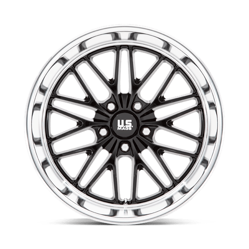 US Mag 1PC | U138 SANTA CRUZ | 20.0x8.50 | 5X127 | 6 | GLOSS BLACK W/ DIAMOND CUT LIP