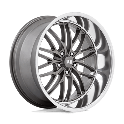 US Mag 1PC | U139 SANTA CRUZ | 22.0x10.50 | 5X127 | 0 | ANTHRACITE W/ DIAMOND CUT LIP