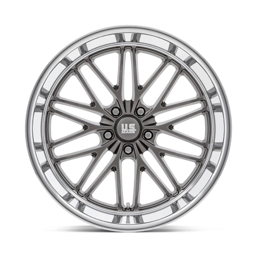 US Mag 1PC | U139 SANTA CRUZ | 22.0x10.50 | 5X127 | 0 | ANTHRACITE W/ DIAMOND CUT LIP
