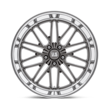 US Mag 1PC | U139 SANTA CRUZ | 22.0x10.50 | 5X127 | 0 | ANTHRACITE W/ DIAMOND CUT LIP