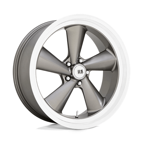 US Mag 1PC | U137 TS | 22.0x10.50 | 5X120.65 | 0 | ANTHRACITE W/ DIAMOND CUT LIP
