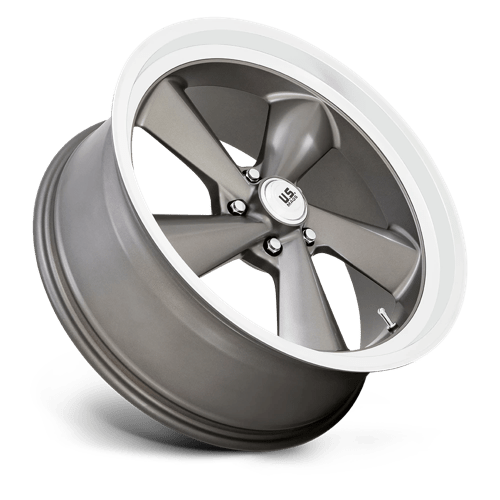 US Mag 1PC | U137 TS | 22.0x10.50 | 5X120.65 | 0 | ANTHRACITE W/ DIAMOND CUT LIP