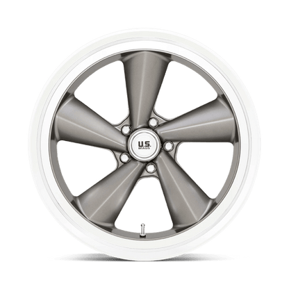 US Mag 1PC | U137 TS | 22.0x10.50 | 5X120.65 | 0 | ANTHRACITE W/ DIAMOND CUT LIP