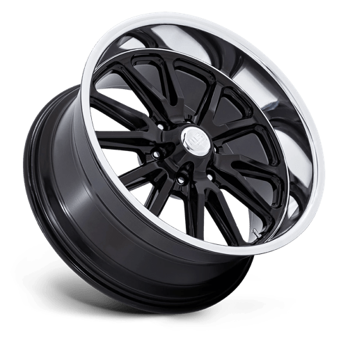 US Mag 1PC | UC145 RAMBLER 6 | 20.0x8.00 | 6X135 | 1 | GLOSS BLACK DIAMOND CUT LIP