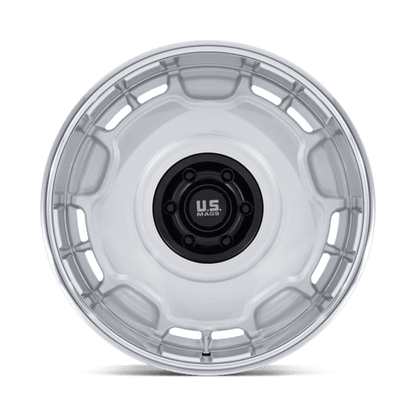 US Mag 1PC | UC146 ARLINGTON | 20.0x10.00 | 6X139.7 | 6 | SILVER M-BLK CENTER W/ DC-LIP